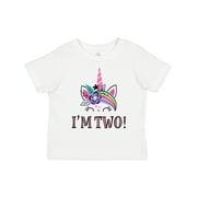 Inktastic 2nd Birthday Unicorn 2 Year Old Girl Girls Toddler T-Shirt